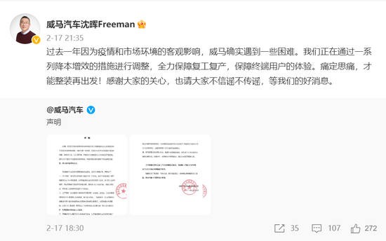 特斯拉追尾后续：直播间网友聚焦刹车问题，威马汽车否认千万级项目“智慧停车”靠黄牛刷单